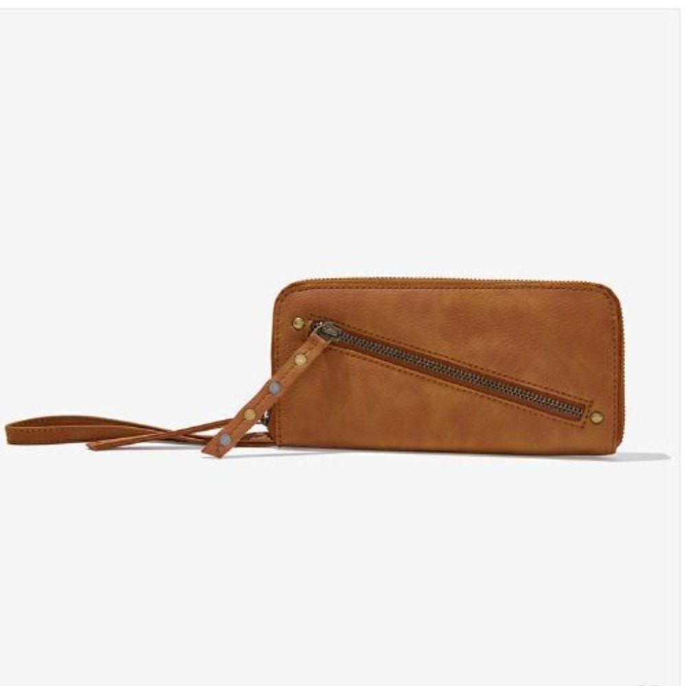 FREE PEOPLE Distressed Vegan Wallet